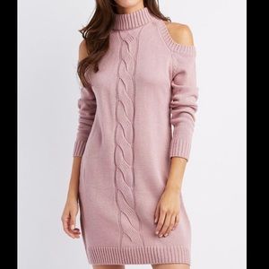 Charlotte Russe Cable Knit Sweater Dress